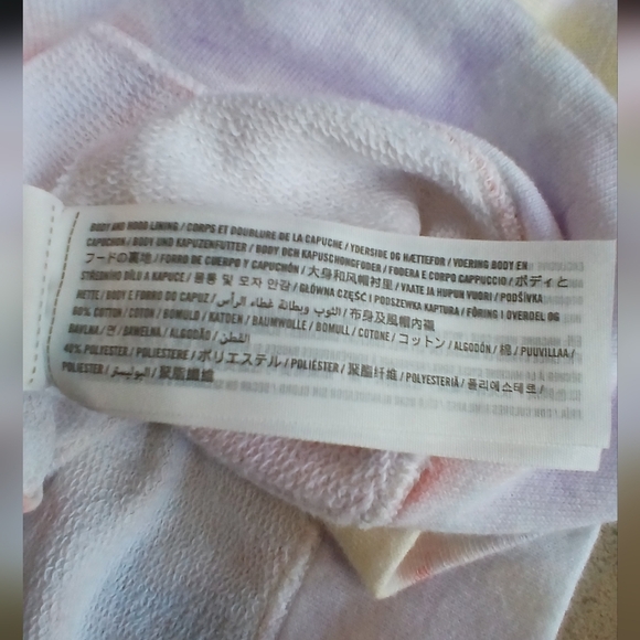 Hollister Tie-Dye Cropped Zip-Up  Hoodie Womens Size Small - Picture 5 of 5